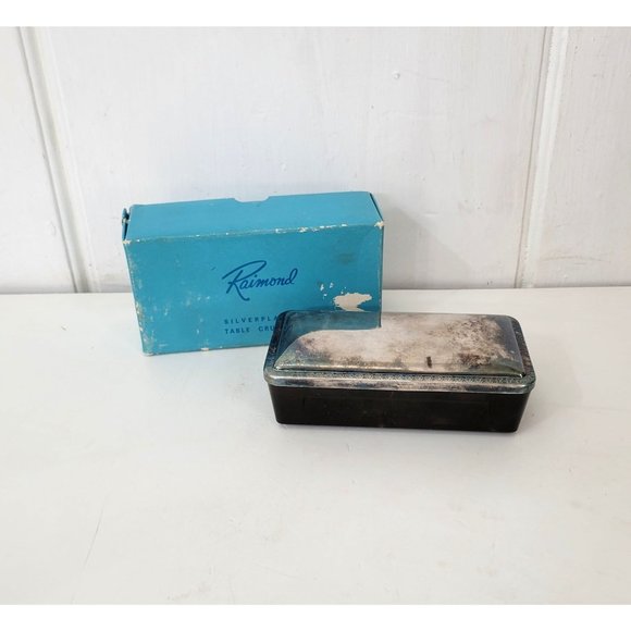 Raimond Silverplated Table Cumber Brush in Original Box - Picture 3 of 7